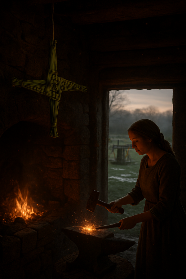 Brigid: Brigid's Cross, sacred smithing, and the seamless thread between goddess and Saint Brigid